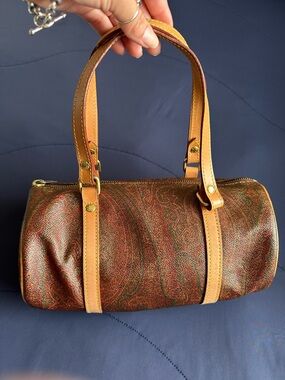 Etro Paisley Barrel Handbag